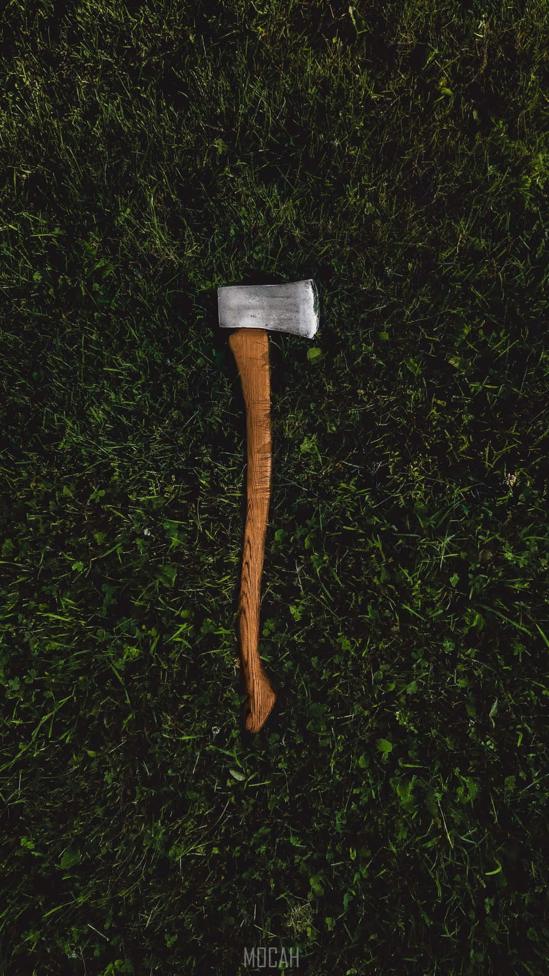 Axe For Cutting Thick Wood Background