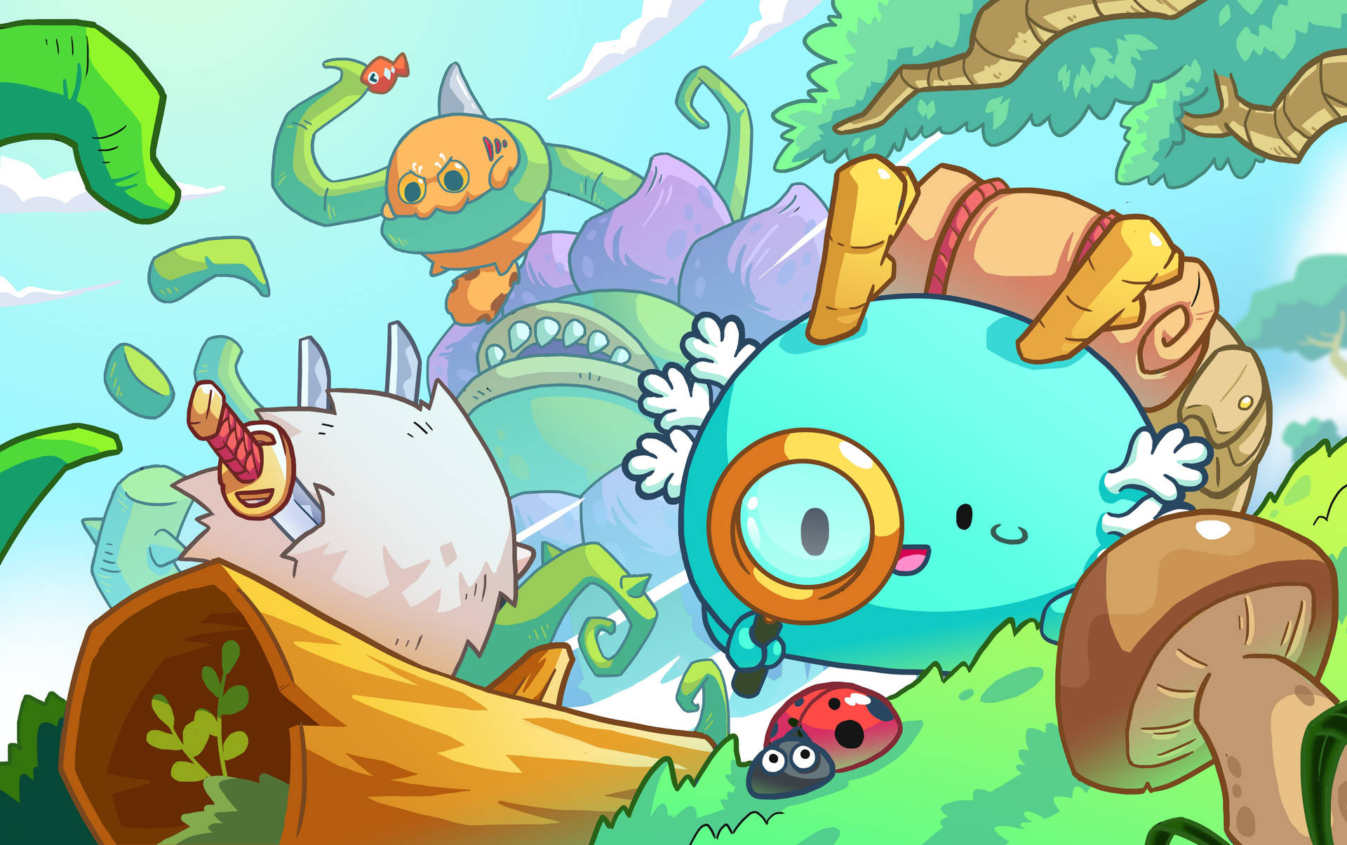 Axie Infinity 2d Characters Background