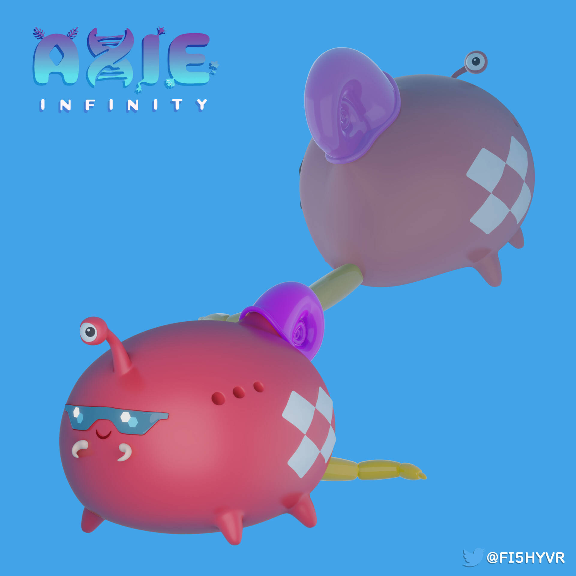 Axie Infinity Bug Snail Shell Background
