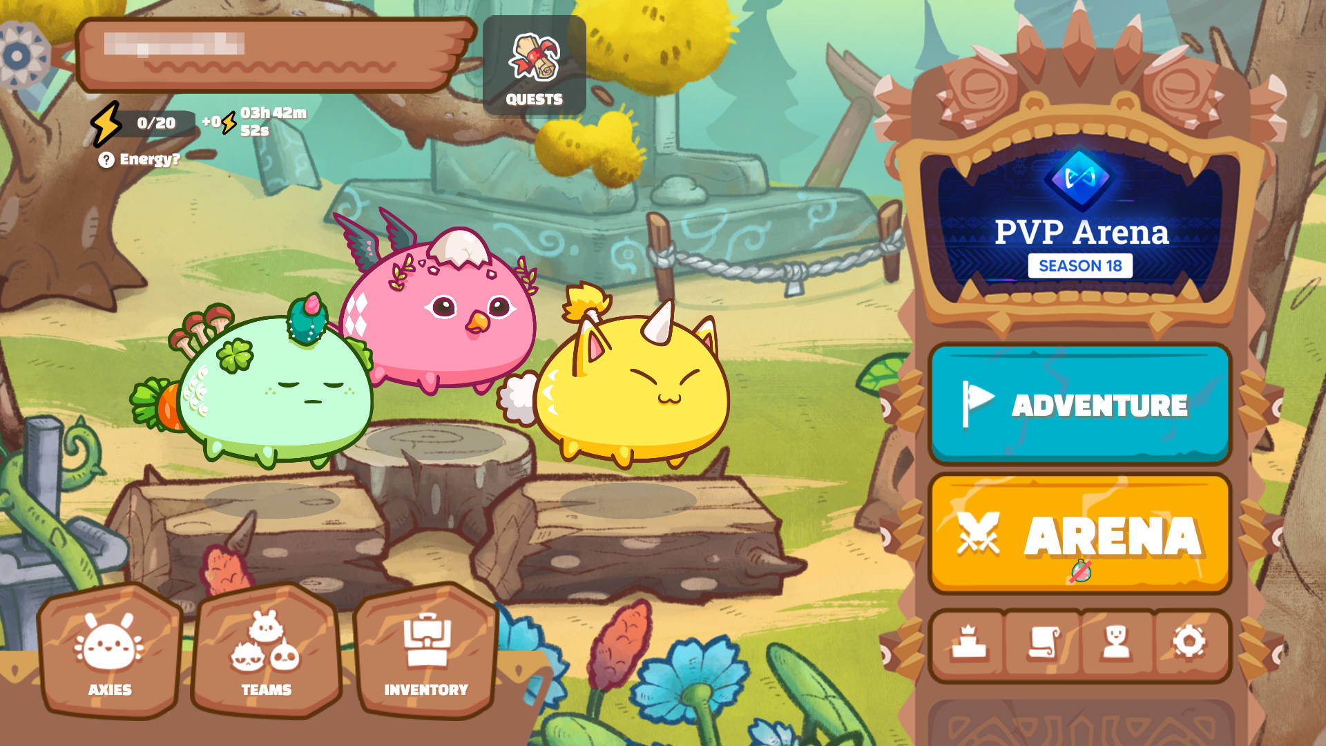 Axie Infinity Game Interface Background