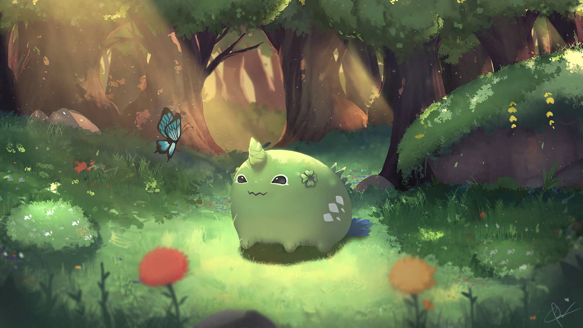 Axie Infinity Plant Character Background