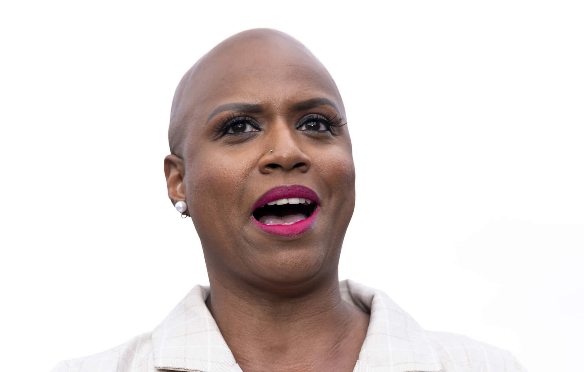 Ayanna Pressley On A White Background