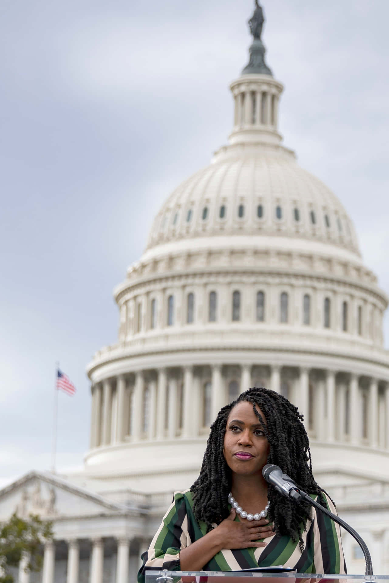 Ayanna Pressley, Speaking Passionately At A Capitol Event