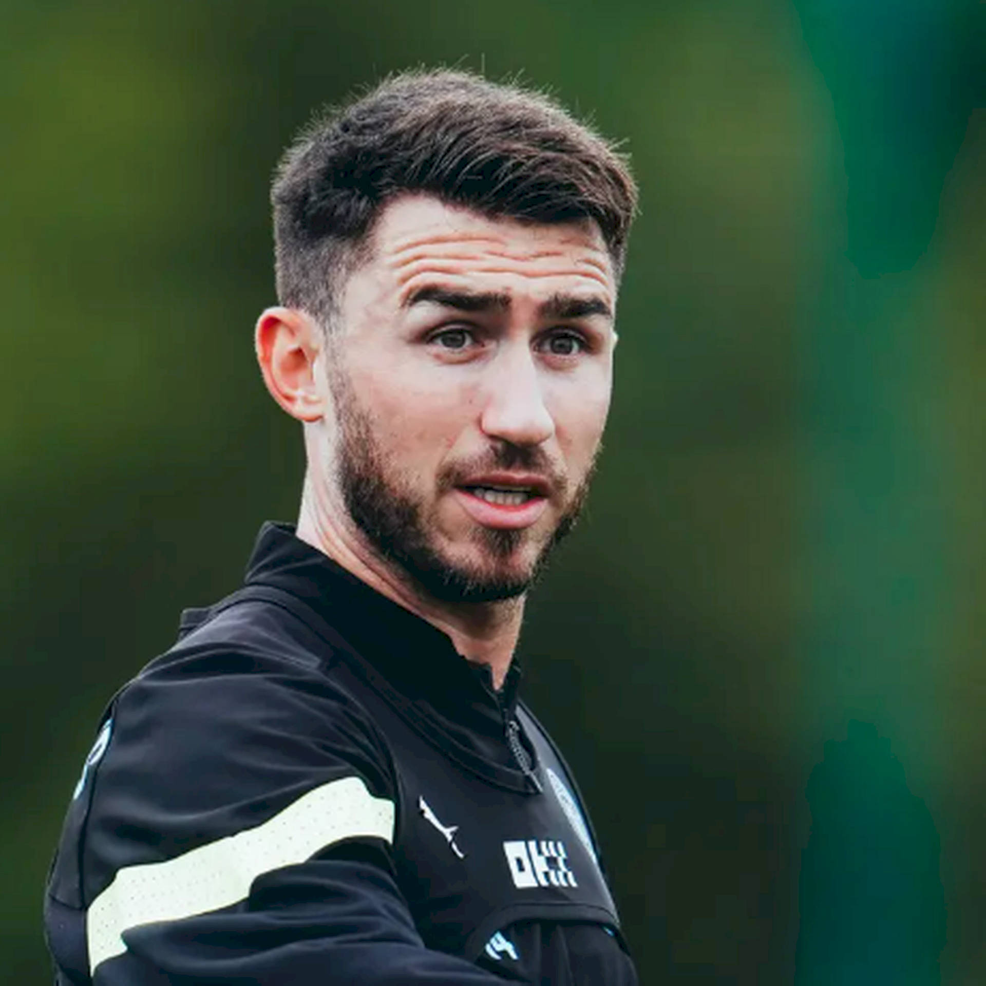 Aymeric Laporte Close Up Portrait Background