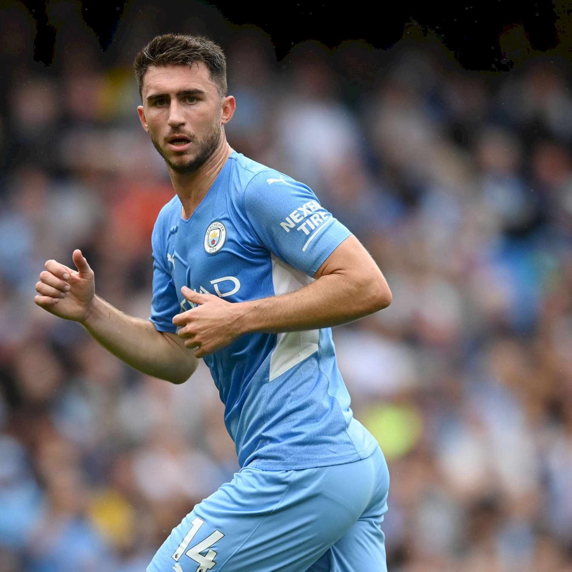 Aymeric Laporte Sprinting On Field