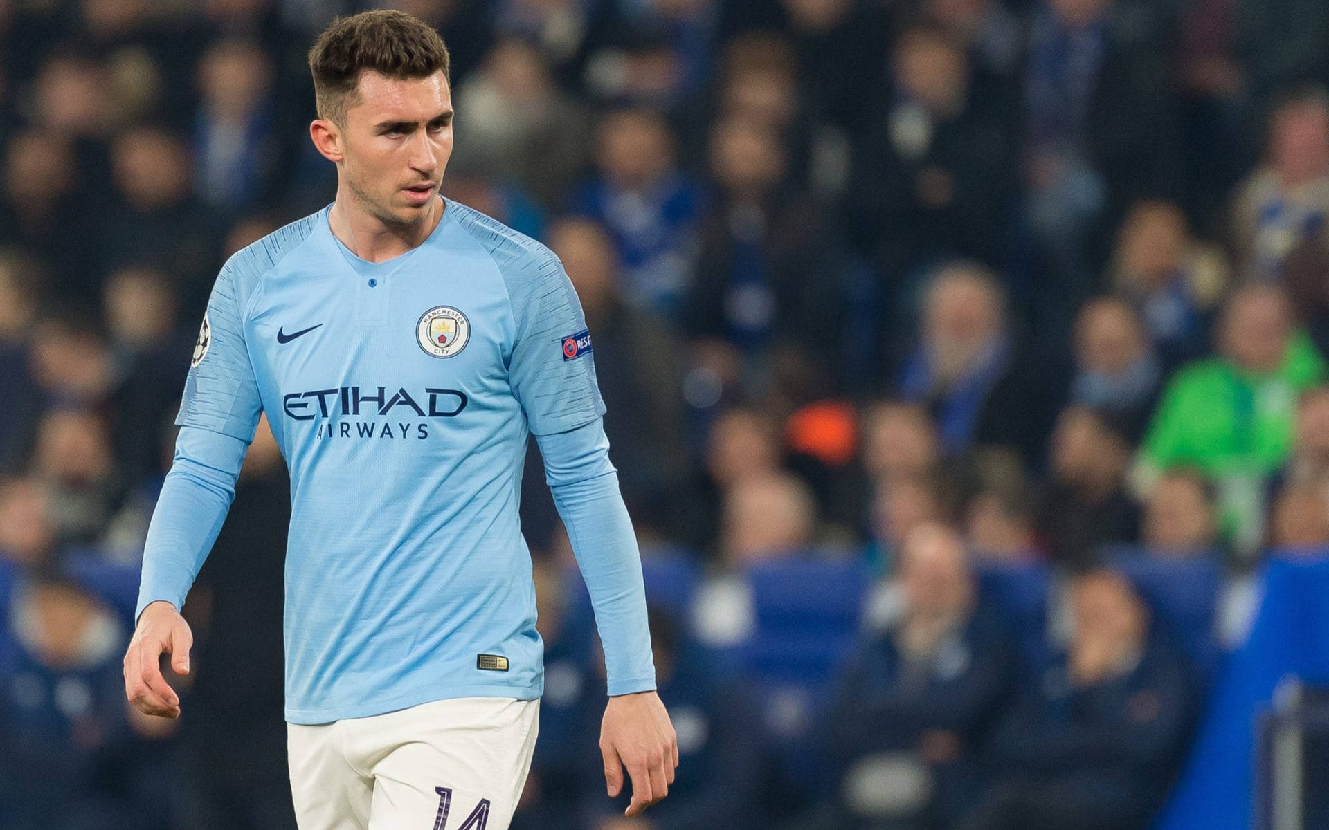 Aymeric Laporte Walking Across The Field