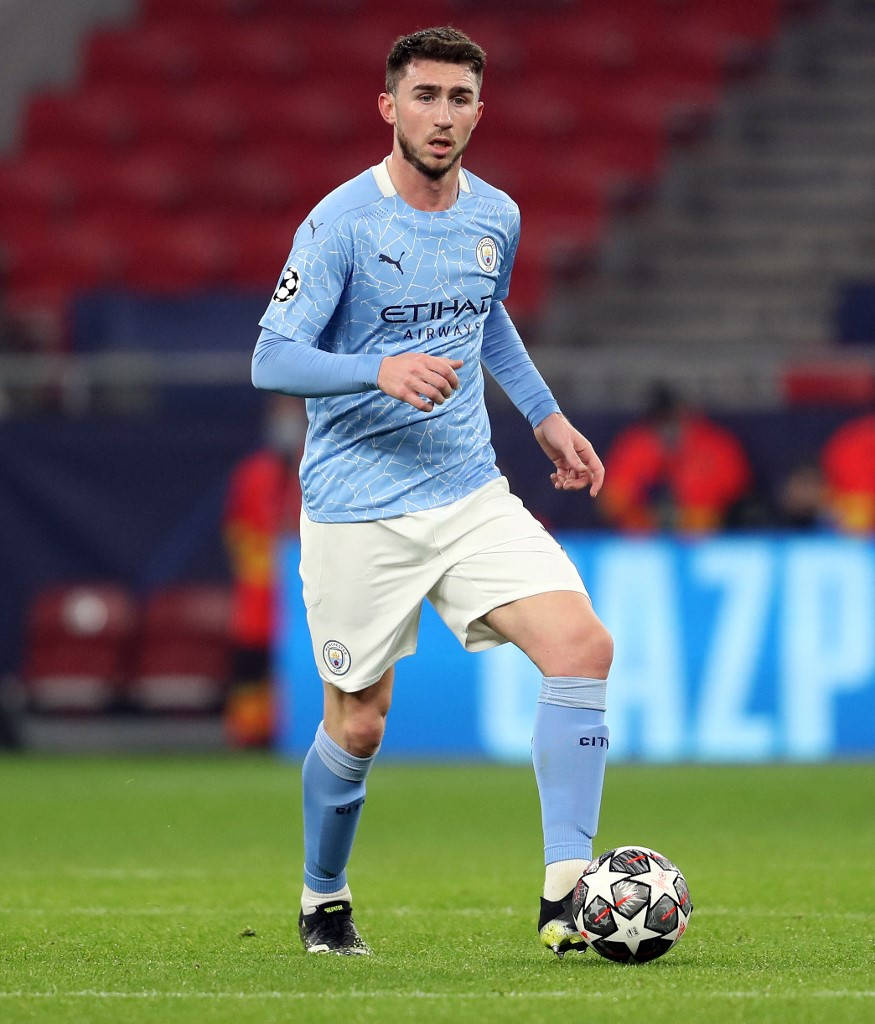 Aymeric Laporte With Starry Football Background