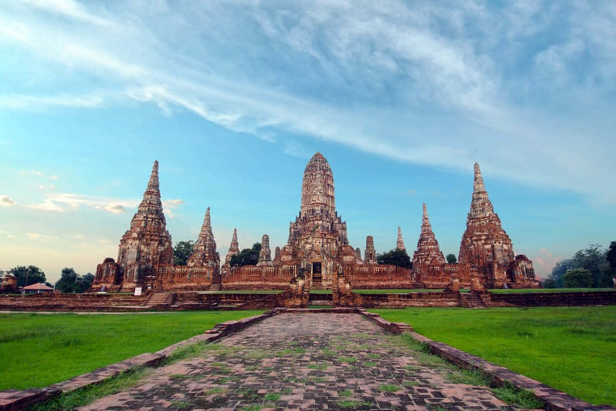 Ayutthaya Historical Park Wat Chaiwatthanaram Background