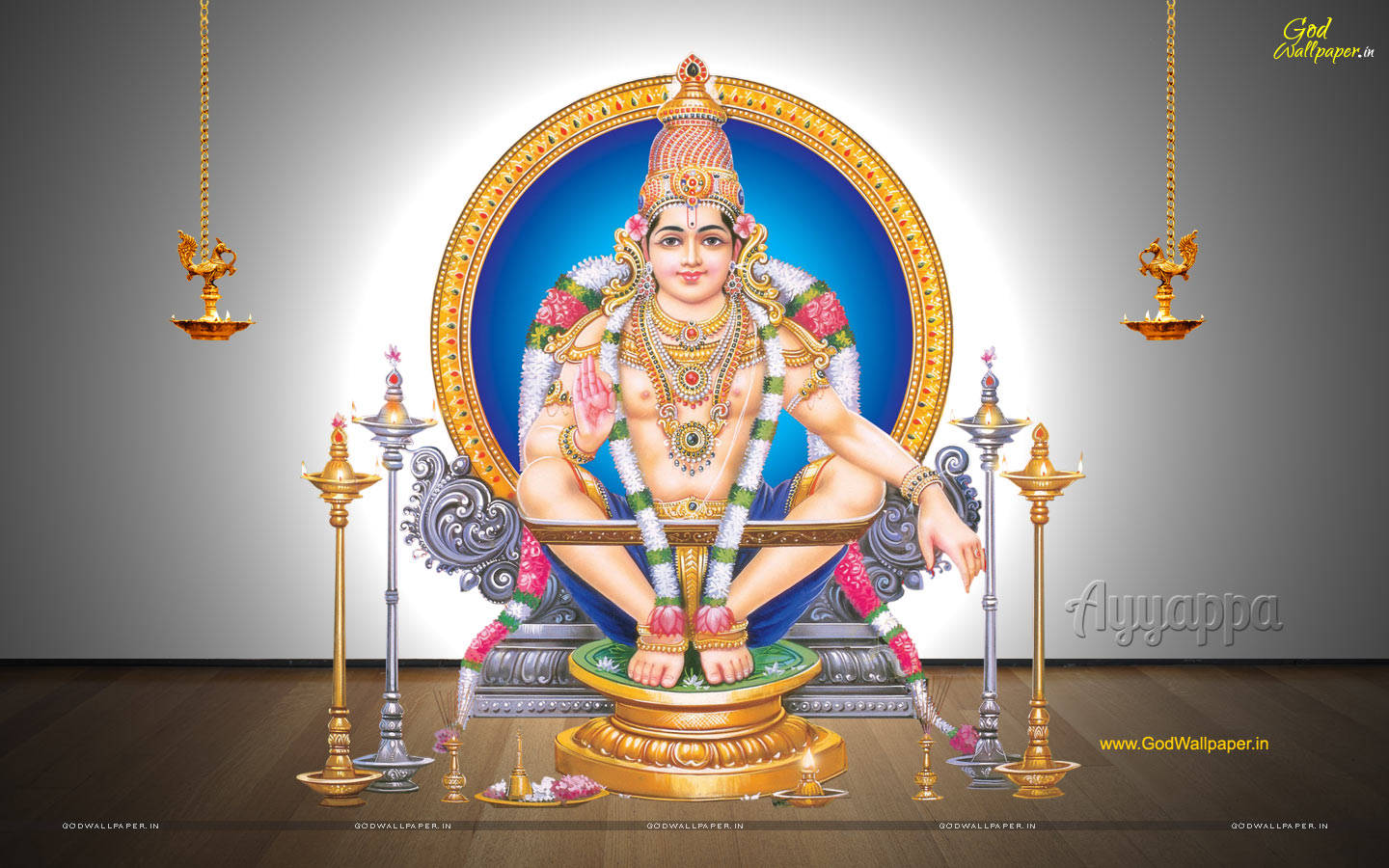 Ayyappan Hindu Deity Background