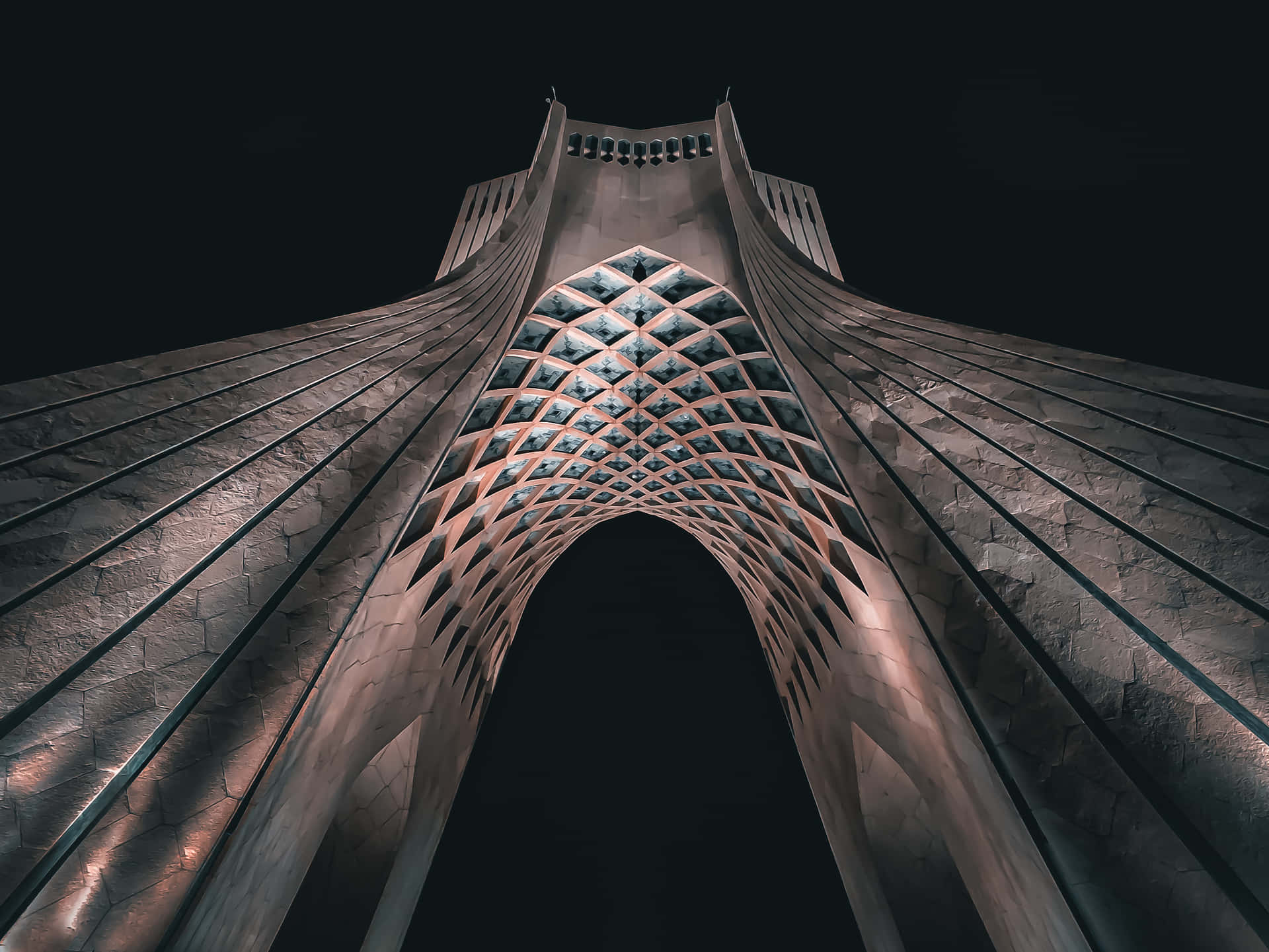Azadi Tower Beautiful Night Background