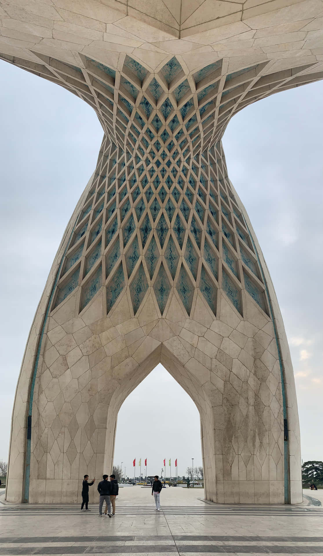 Azadi Tower Iphone Underside