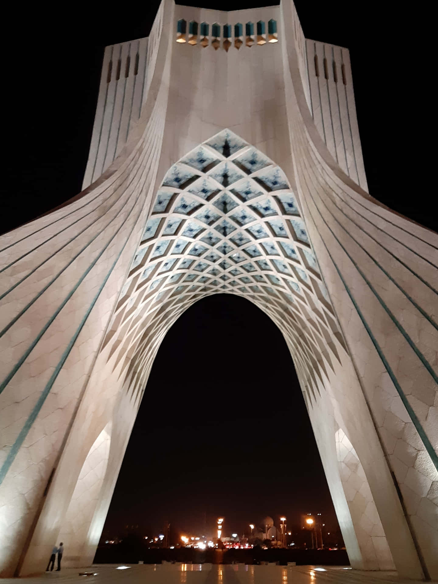 Azadi Tower Night Concrete Structure
