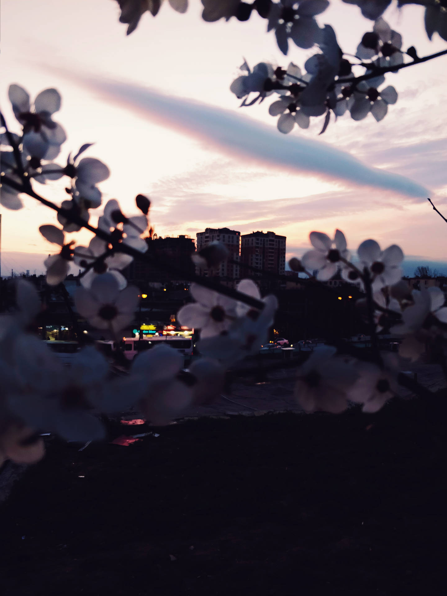 Azerbaijan City Lights Background