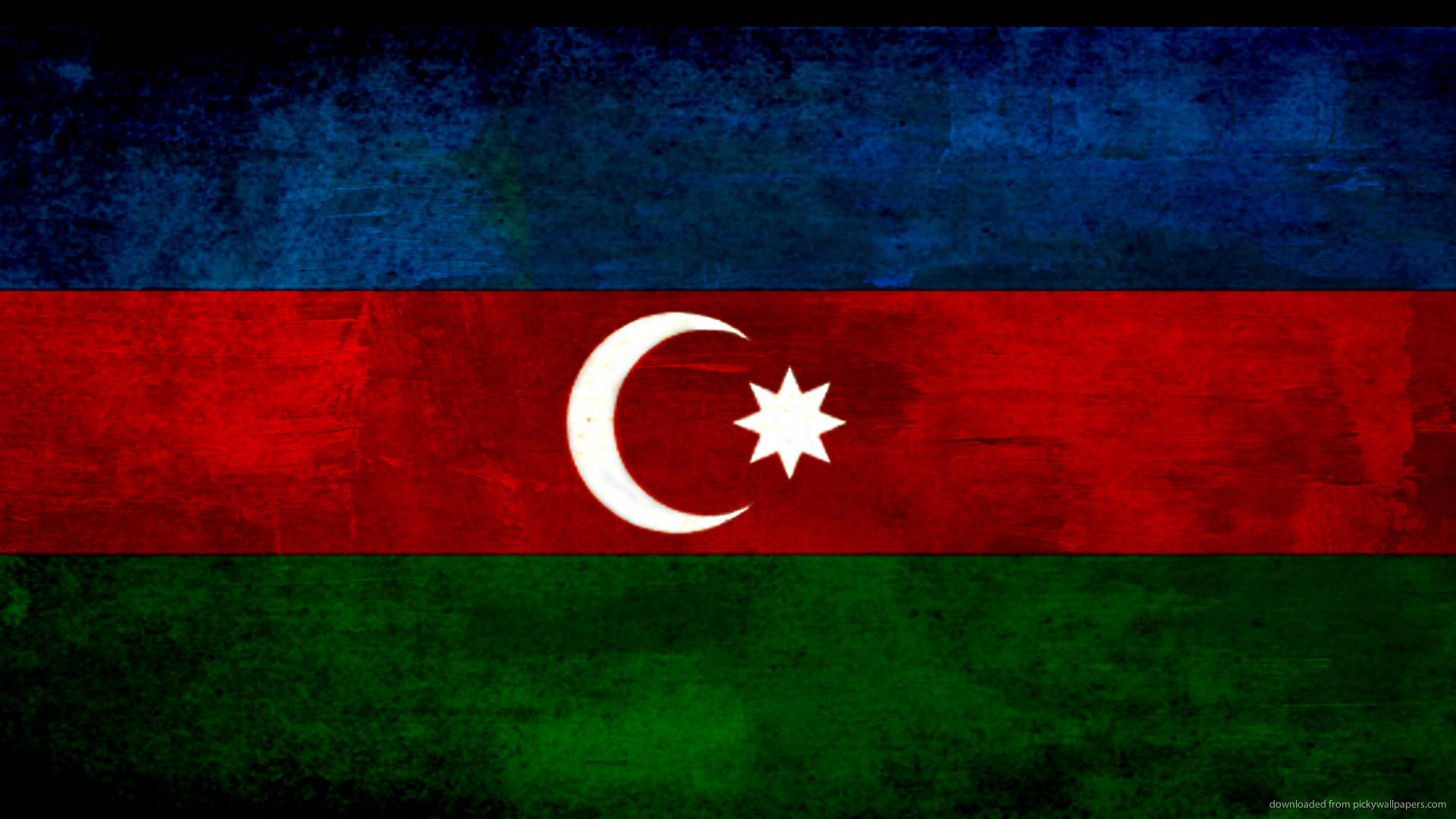 Azerbaijan Flag Art Background