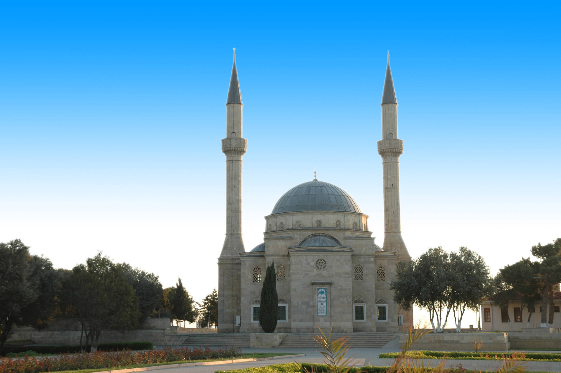 Azerbaijan Mosque Of The Martyrs Background