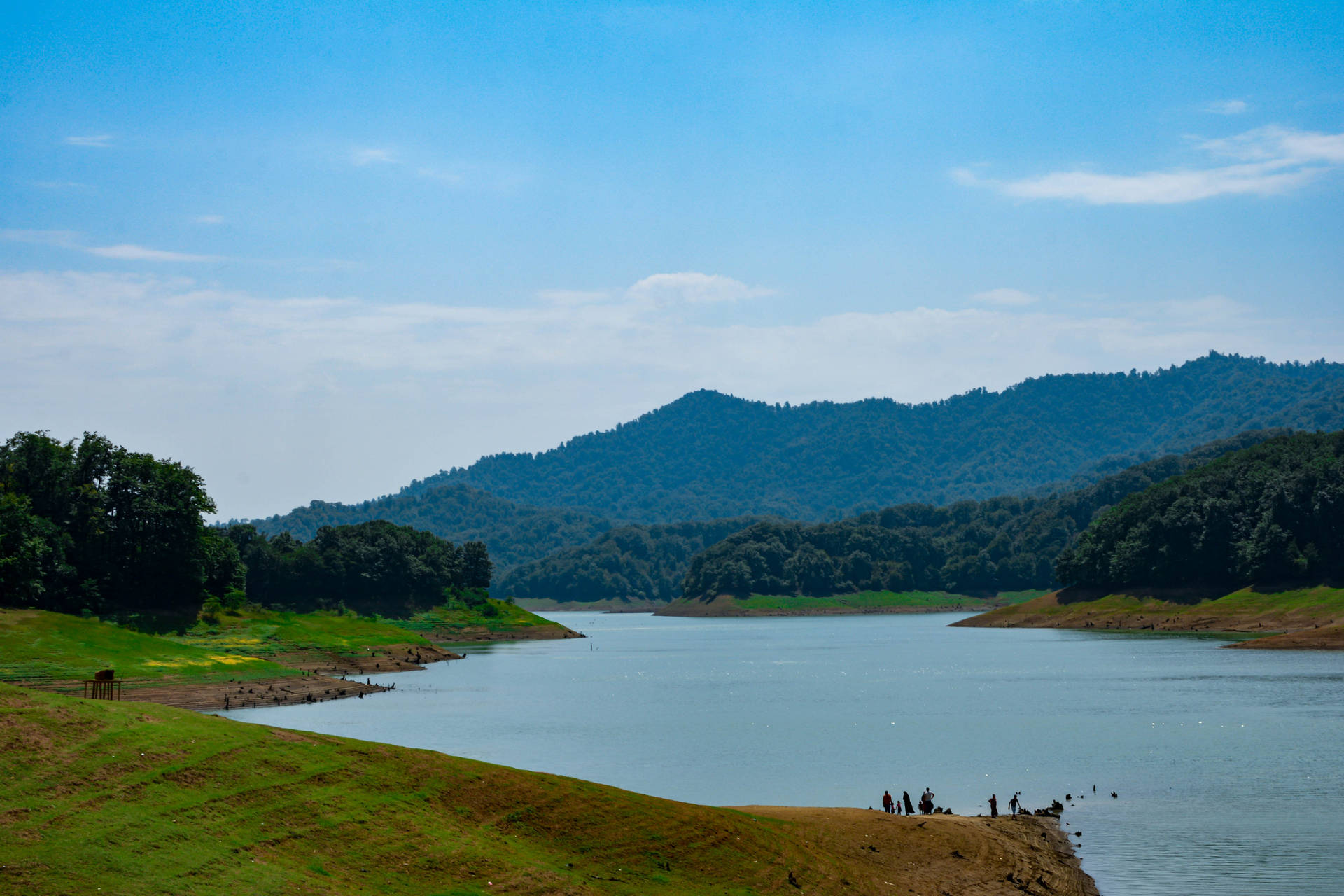 Azerbaijan River Landscape Background