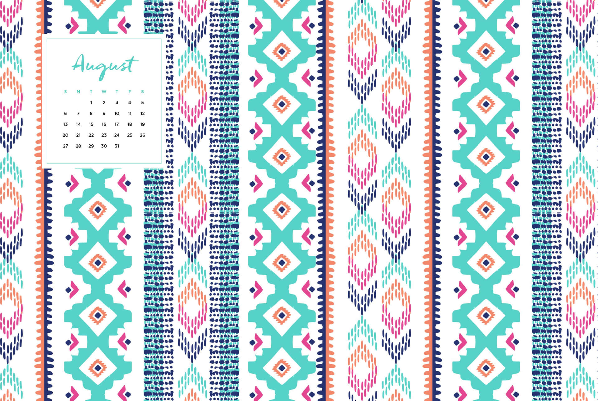 Aztec Pattern Boho Mac Background