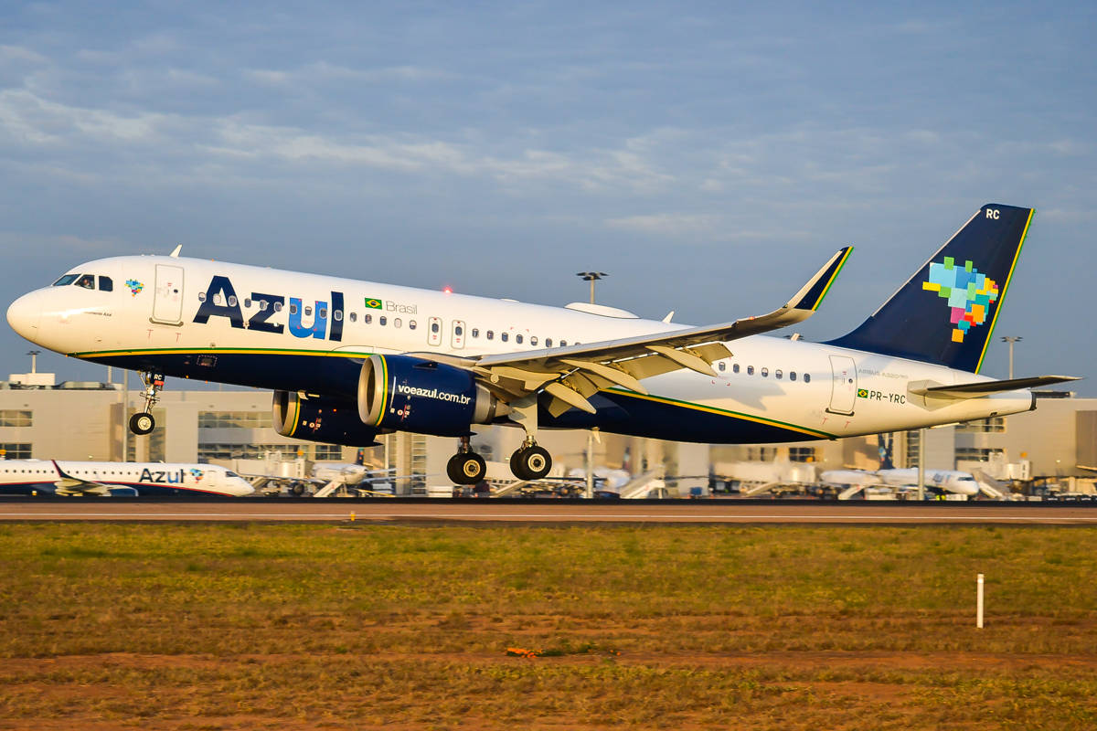 Azul Airlines Planes Background Background