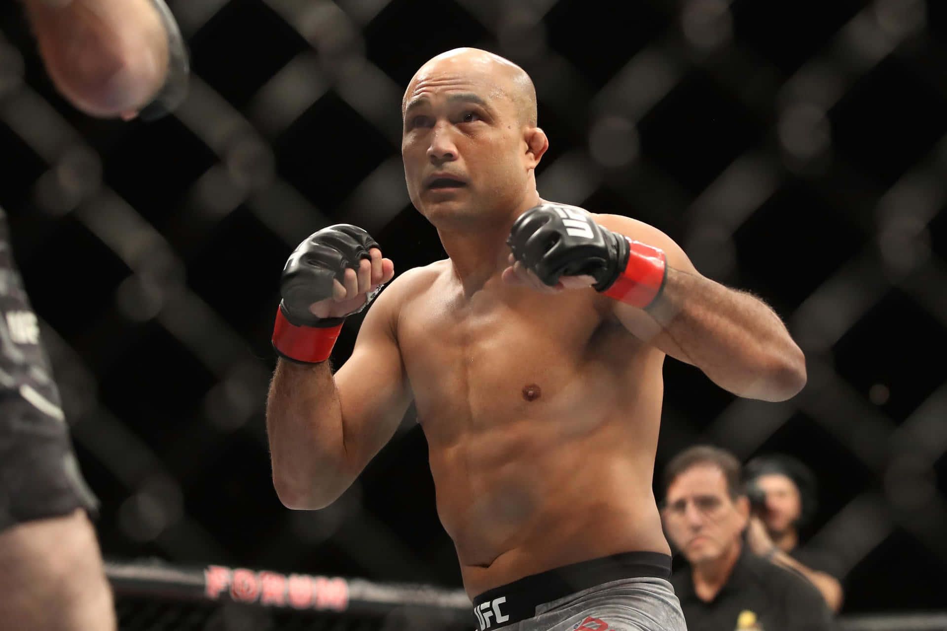 B.j. Penn, The Prodigy, Showing His Boxing Skills Background