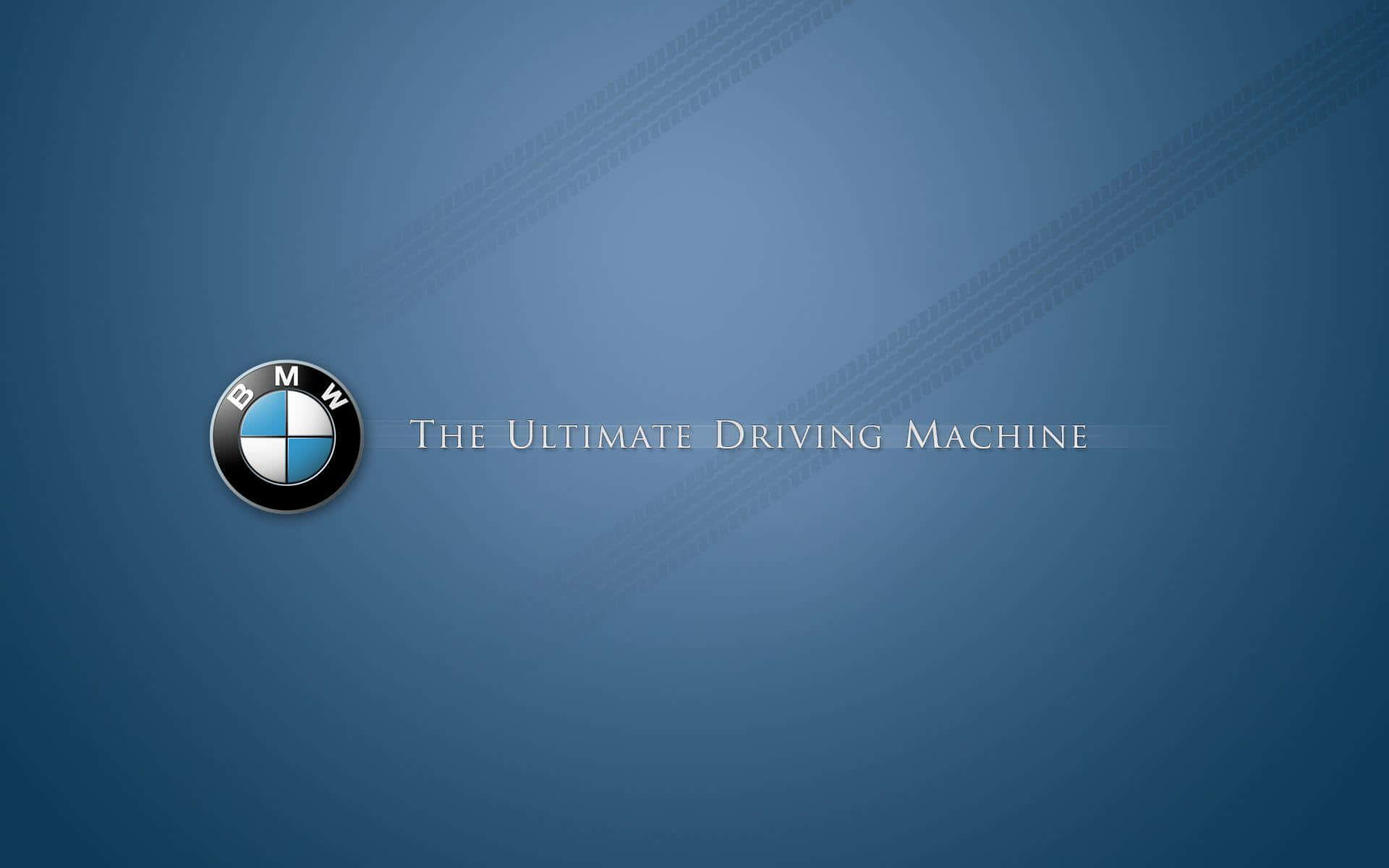B M W Logo Ultimate Driving Machine Wallpaper Background