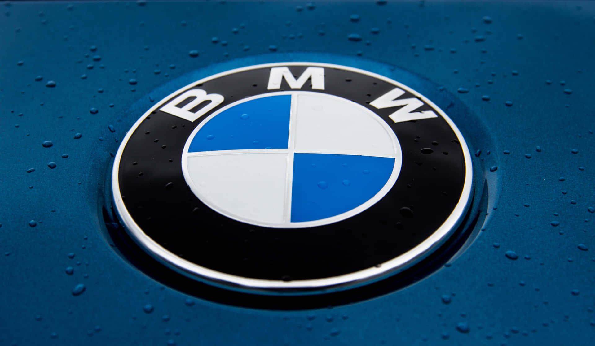 B M W Logo Wet Surface Background
