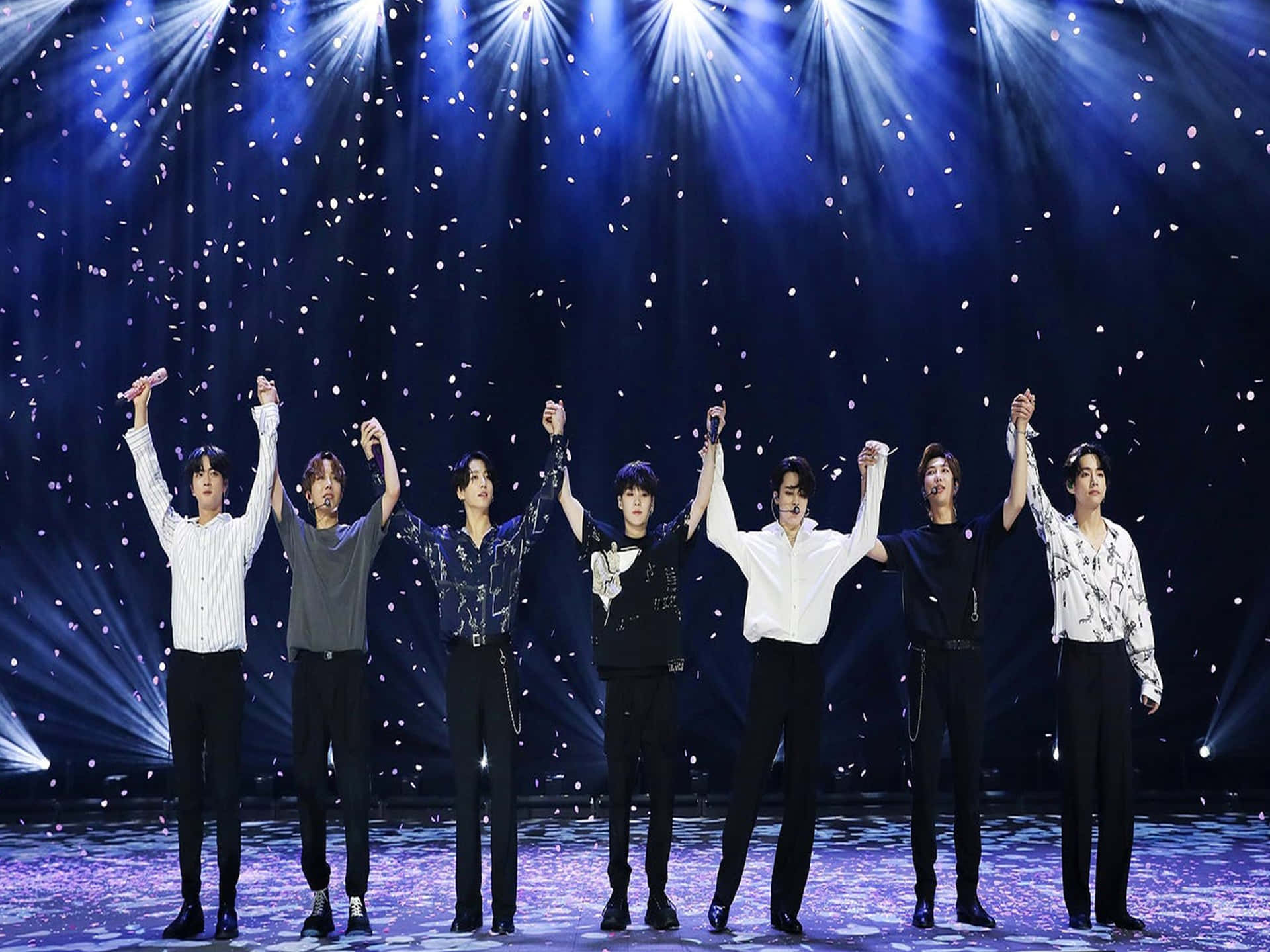 B T S Group Performance Stage Lights