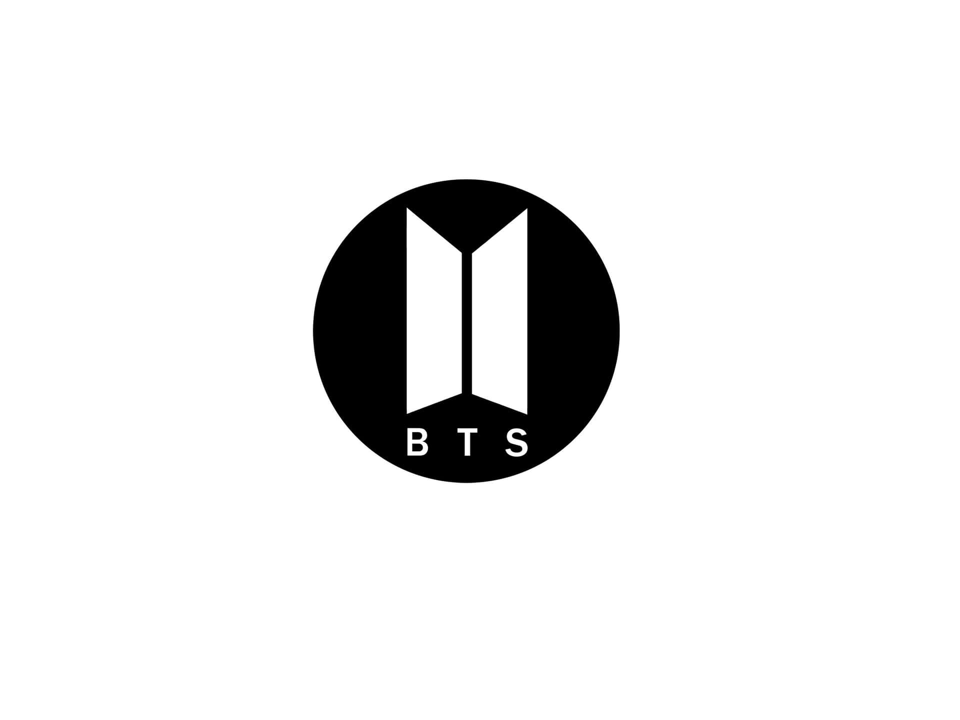 B T S Logo Blackand White Background