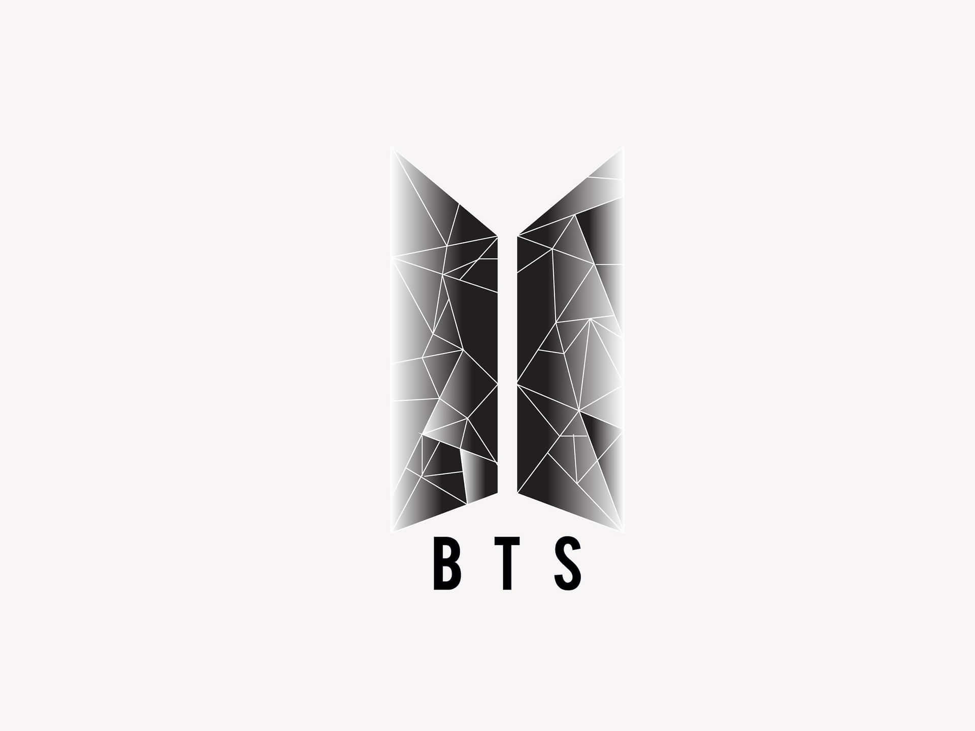 B T S Logo Geometric Design Background