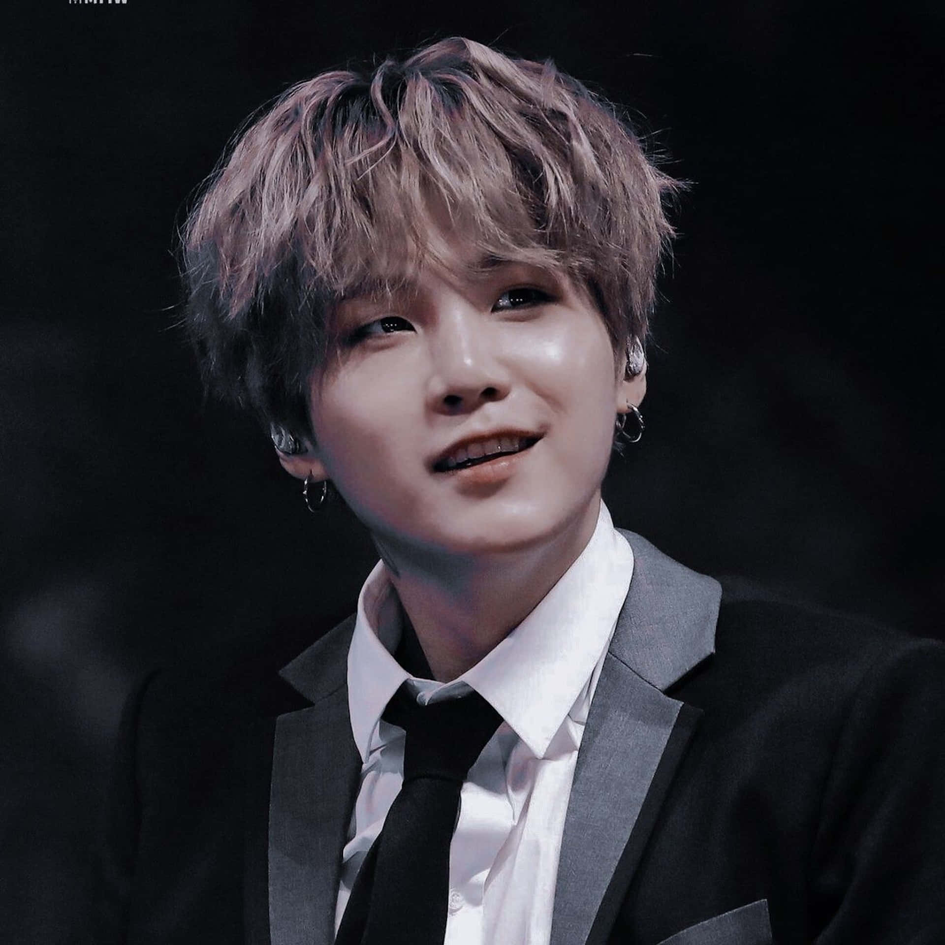 B T S Suga Elegant Monochrome