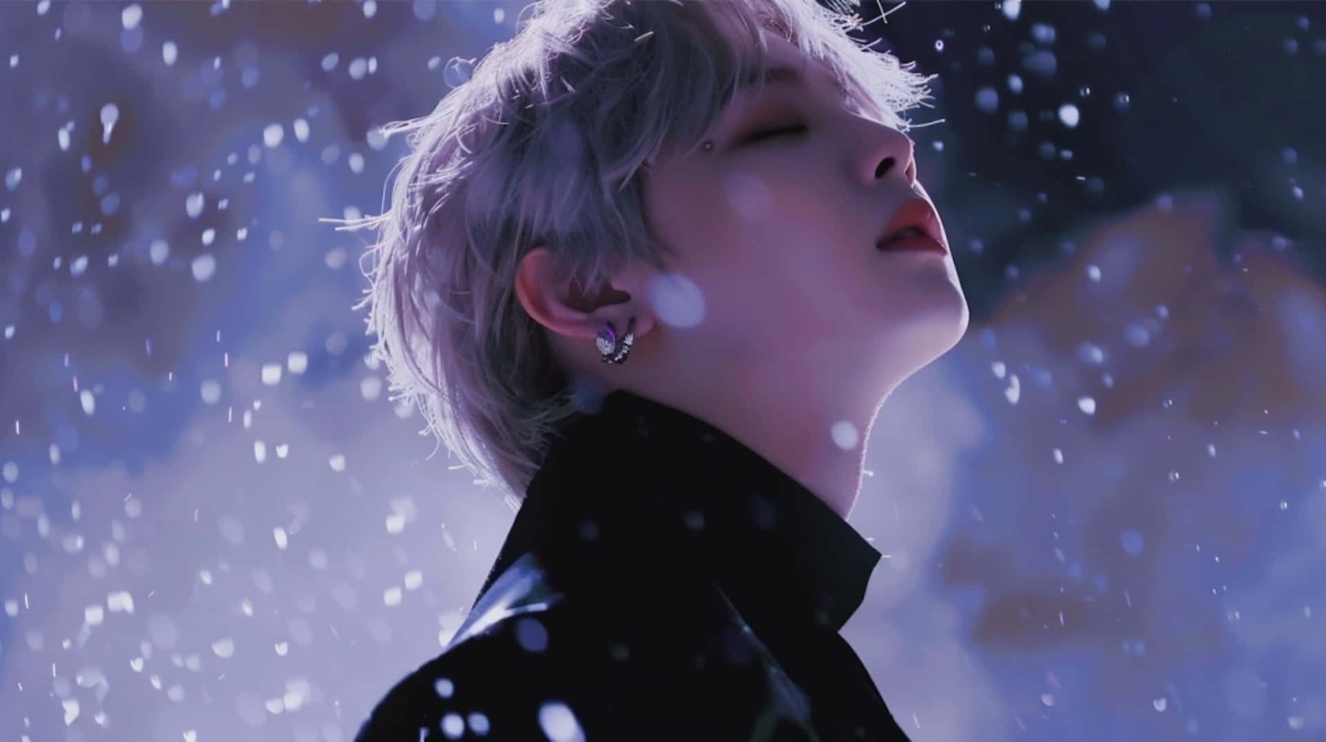 B T S Suga Snowy Aesthetic