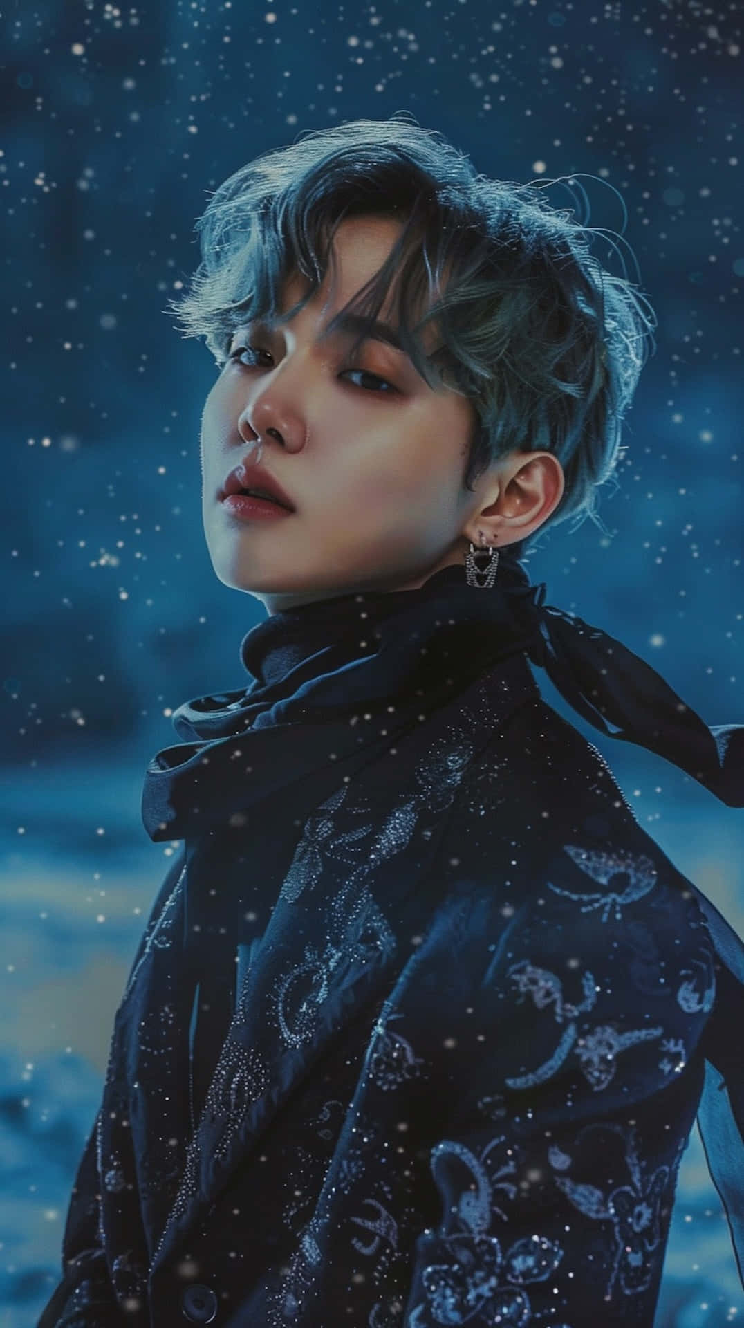 B T S Suga Winter Aesthetic Background