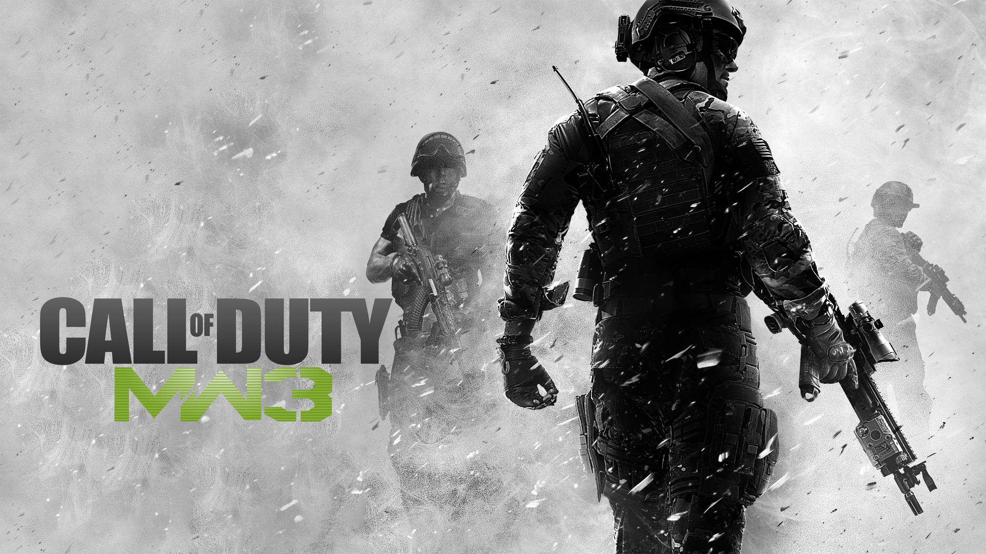 B&w 4k Call Of Duty Background
