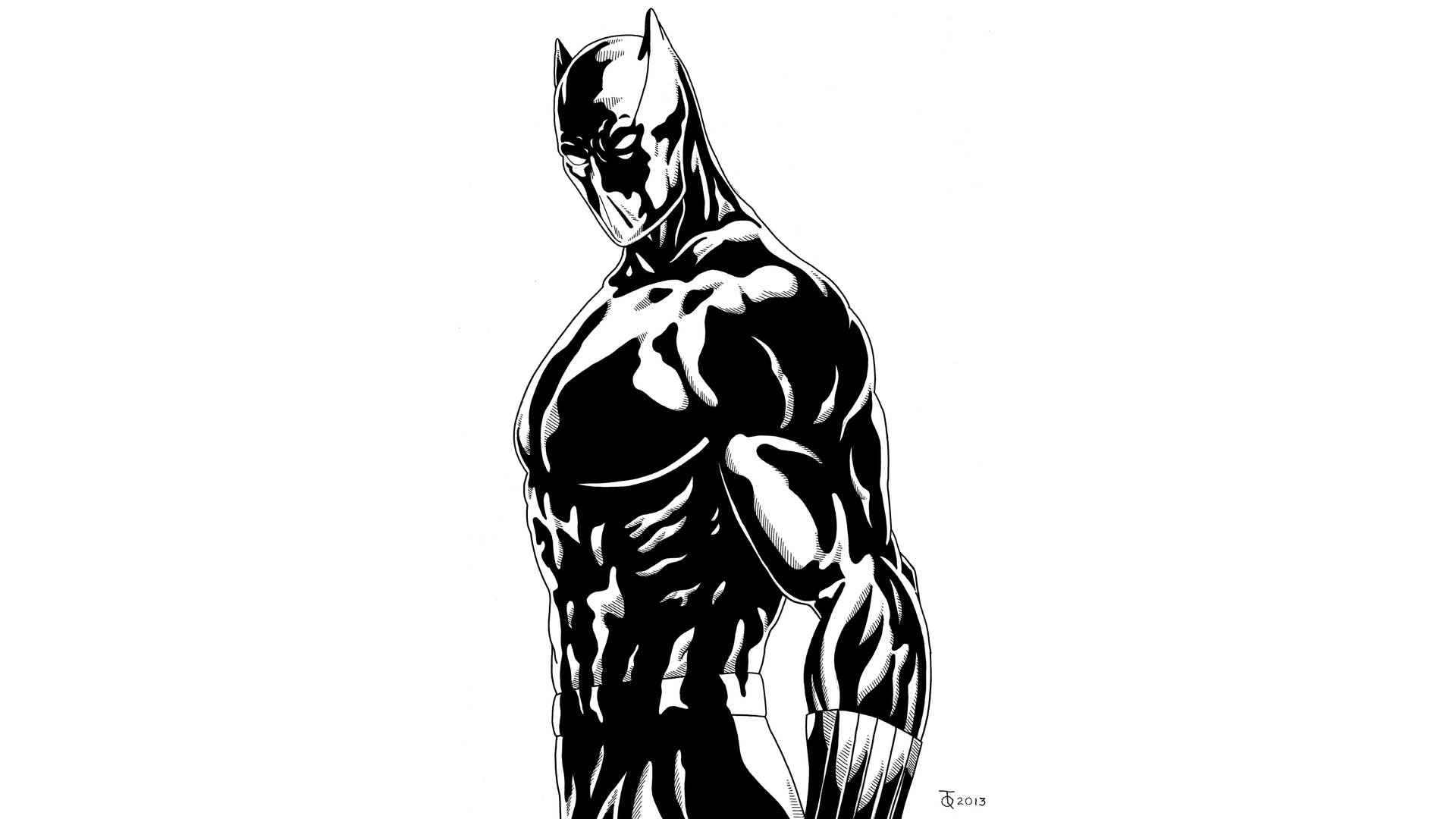 B&w Black Panther 4k Ultra Hd Dark Art