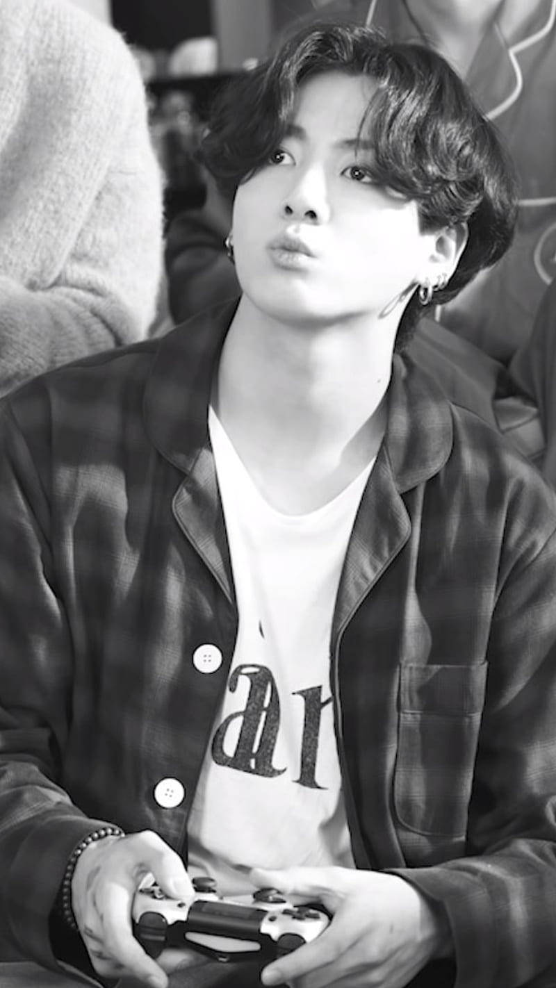 B&w Bts Life Goes On Jungkook