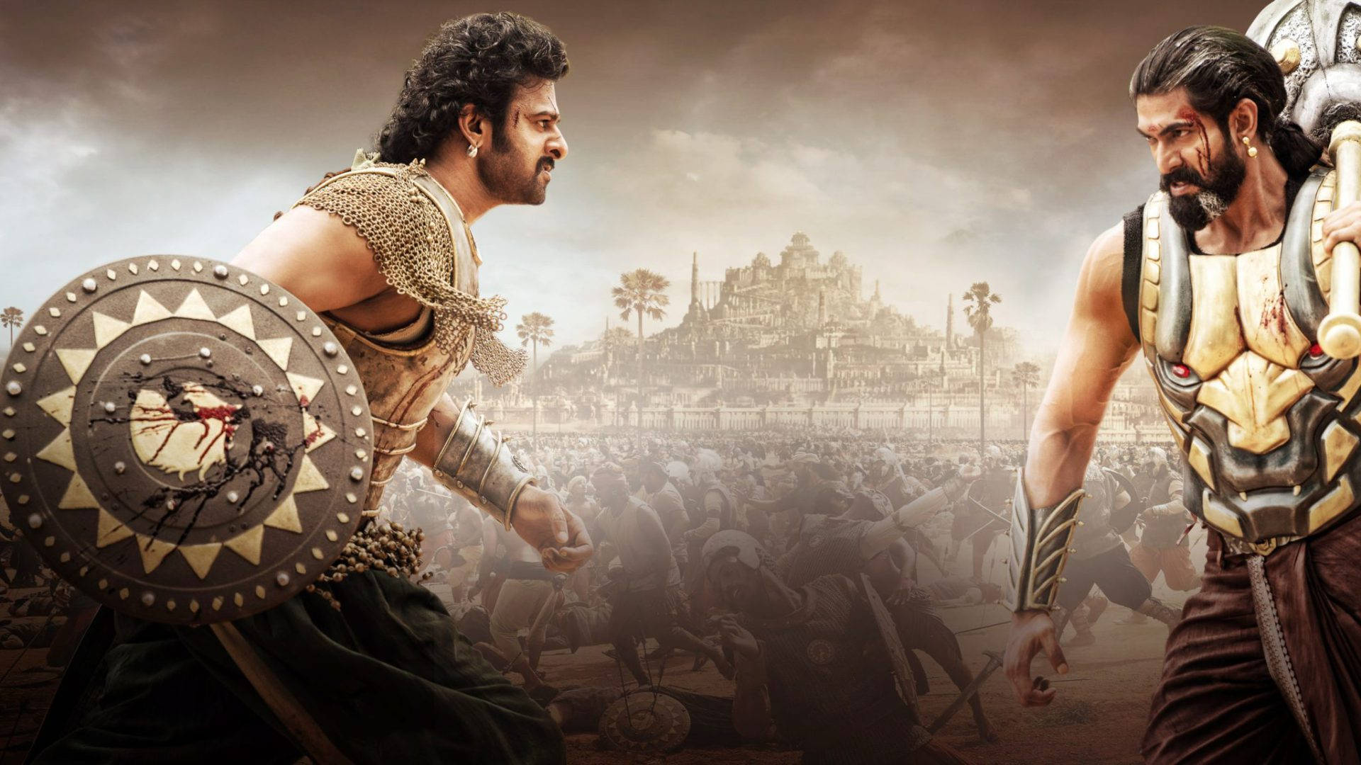 Baahubali Bhallaladeva Prabhas Hd Poster Background