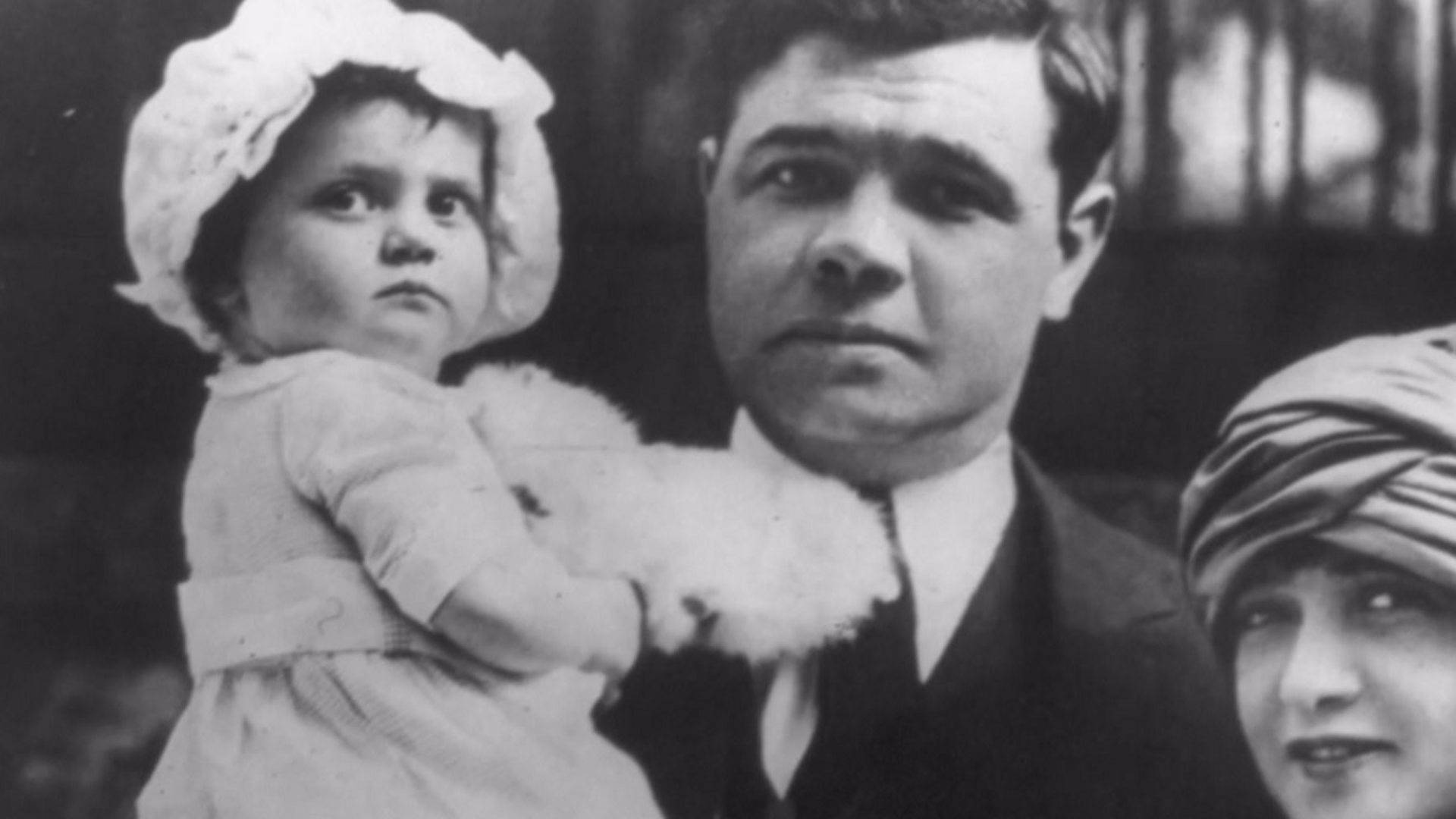 Babe Ruth And Baby Girl Background