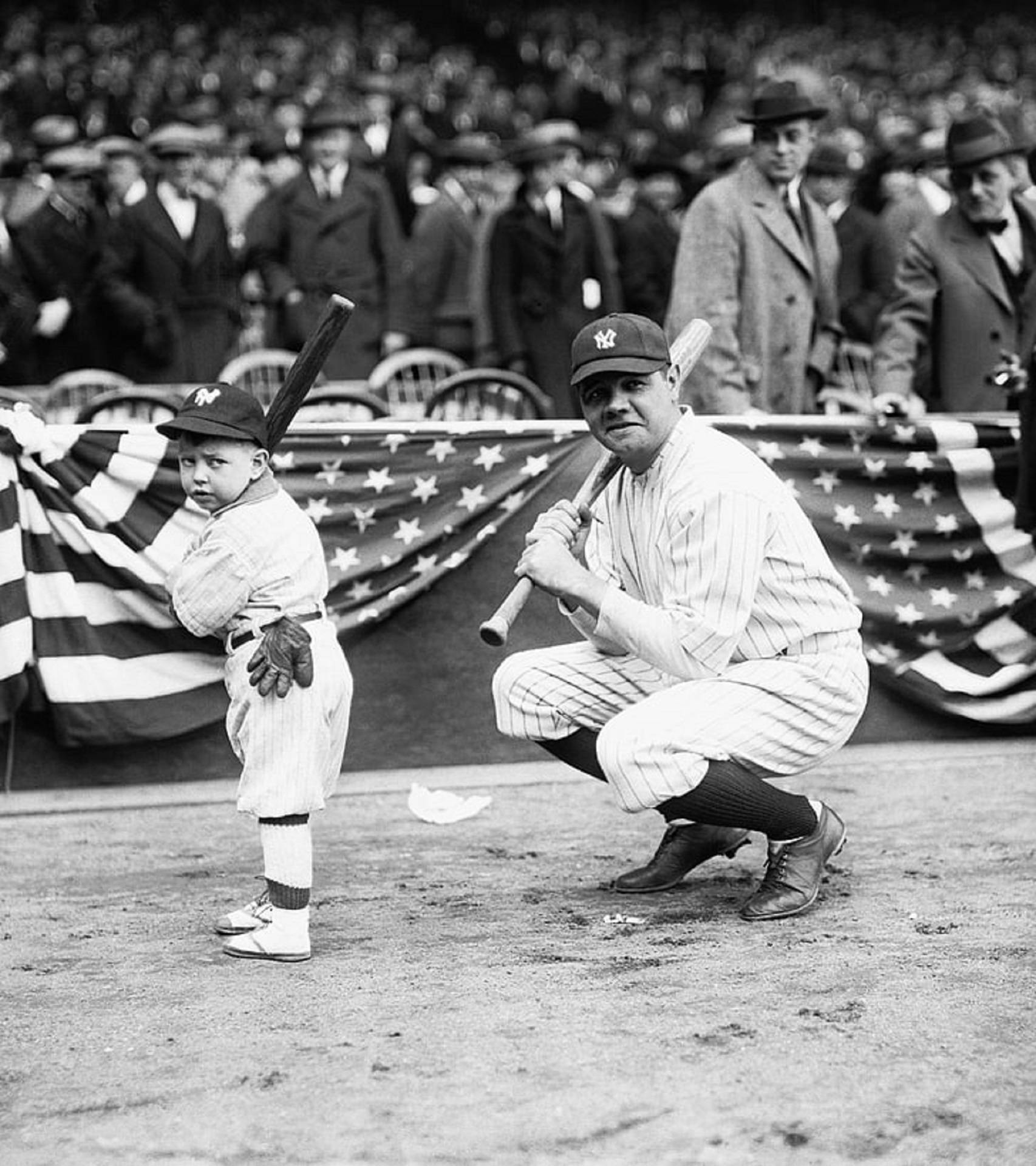 Babe Ruth And Kid