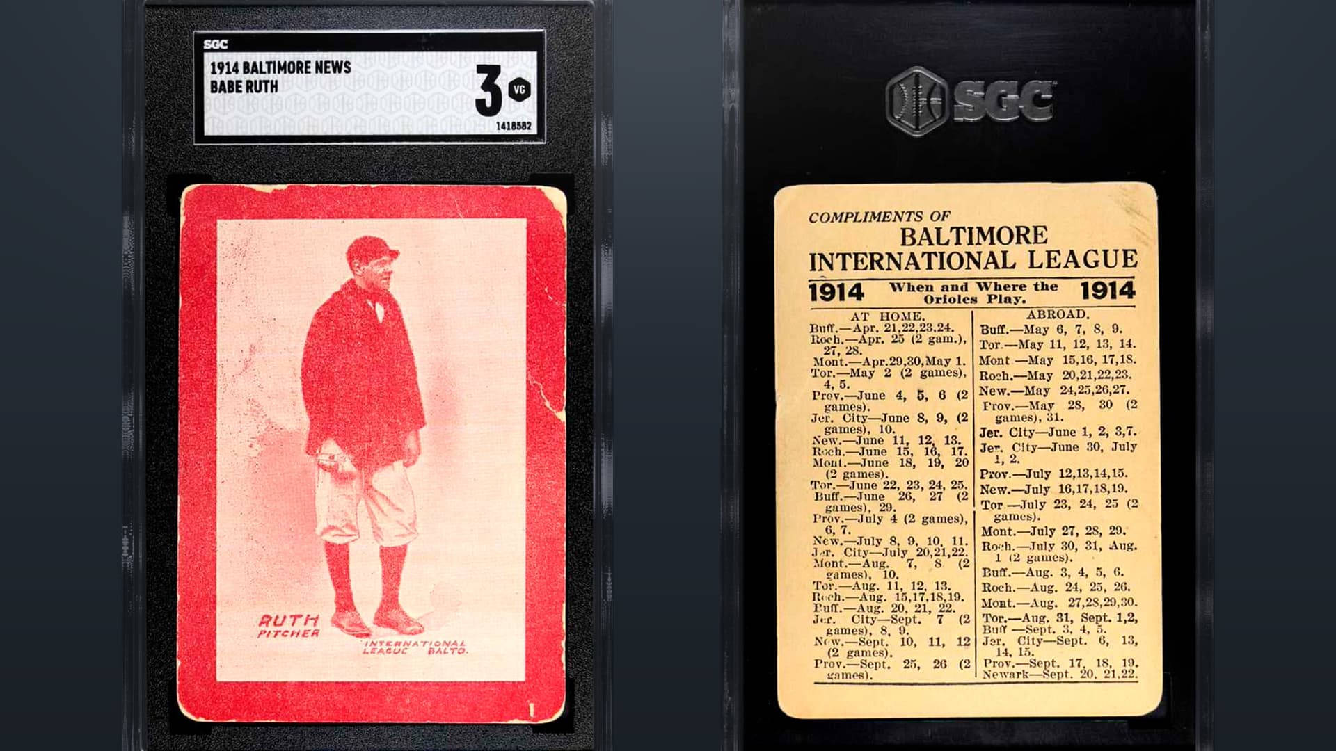Babe Ruth Baseball Card Background