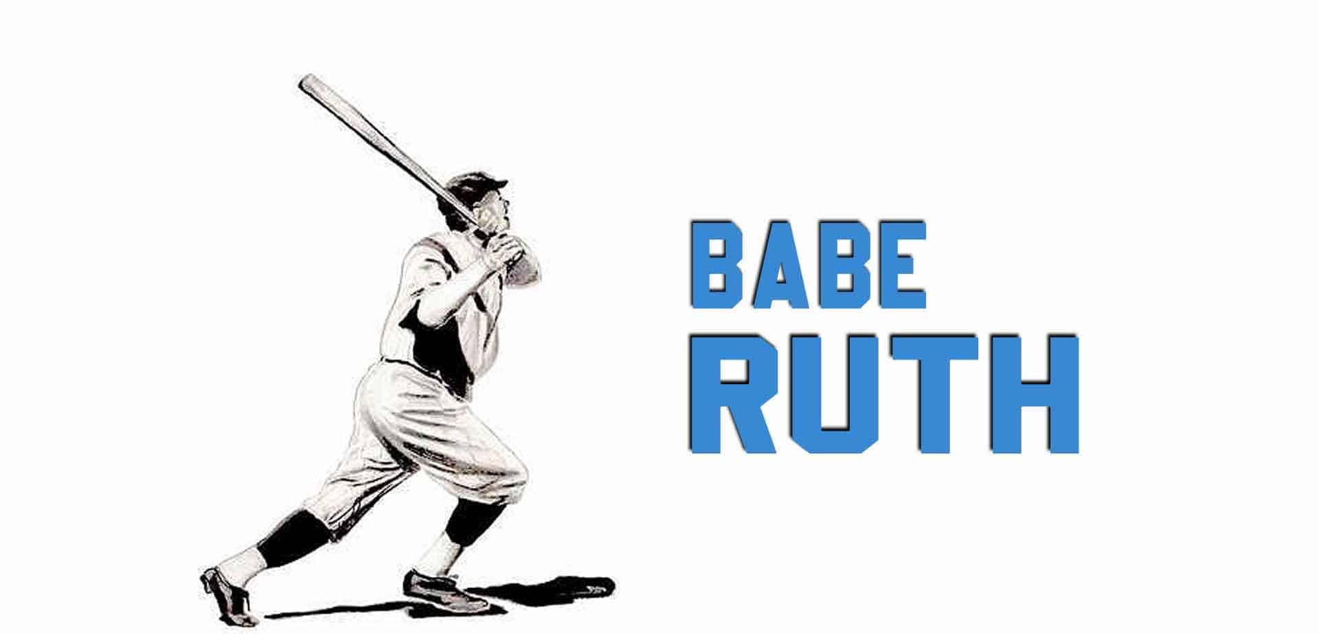 Babe Ruth Drawing Background