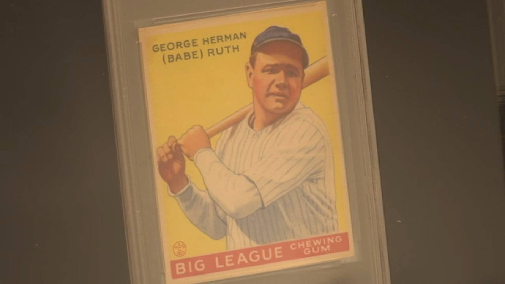 Babe Ruth Game Card Background