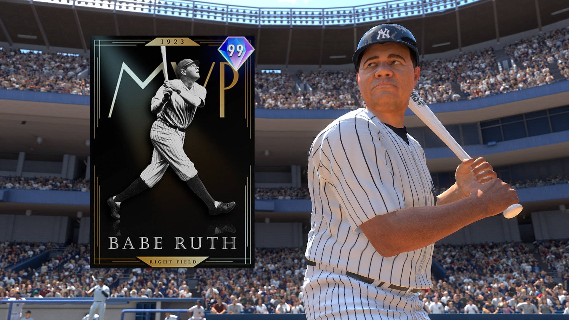 Babe Ruth Mvp Game Card Background