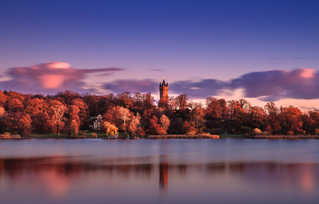 Babelsberg Park In Potsdam Background