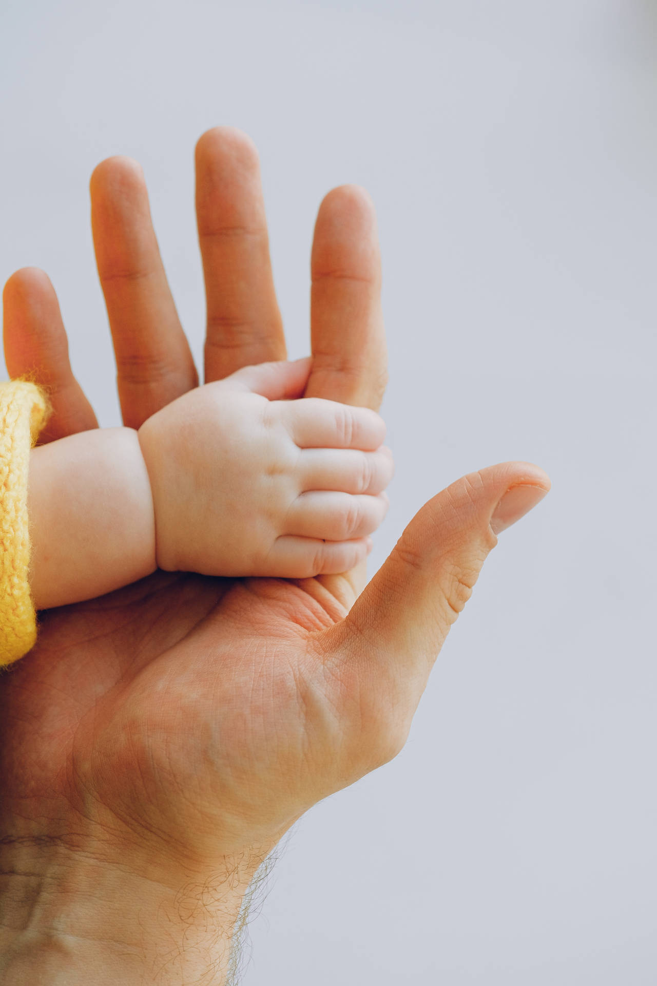 Baby Adult Hands Background