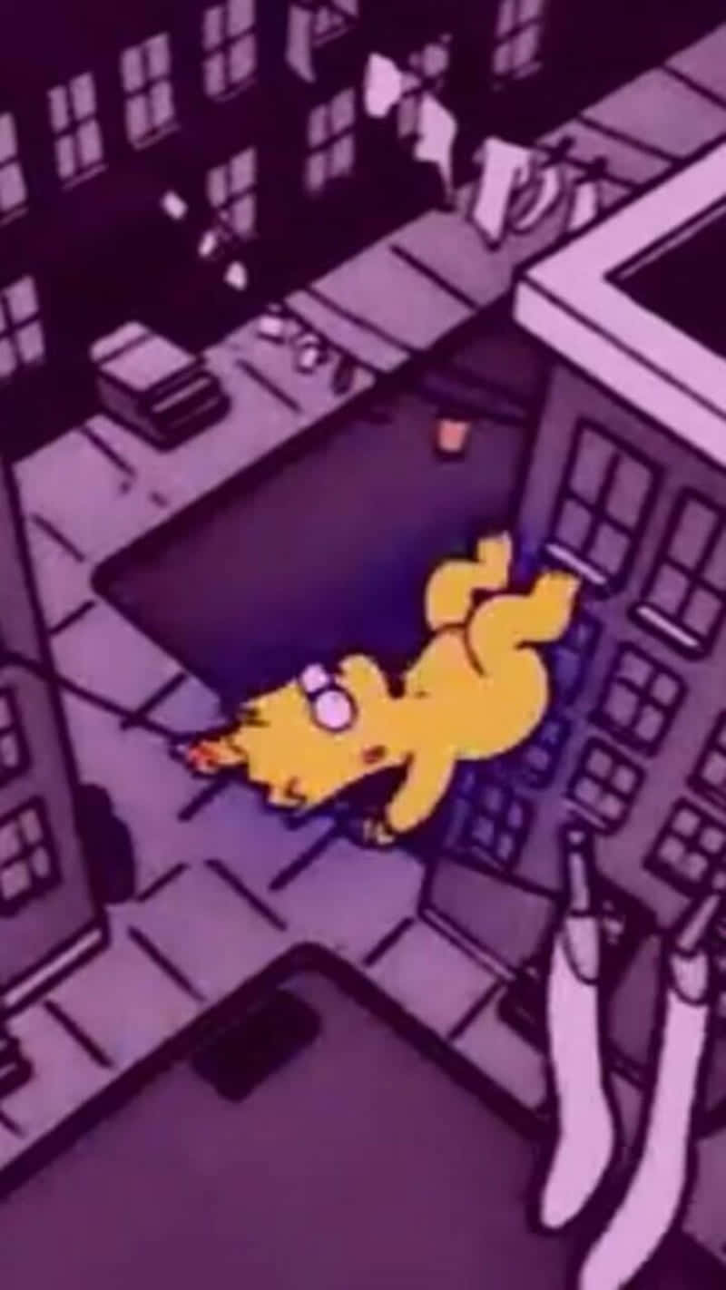 Baby Bart Simpson Aesthetic Background