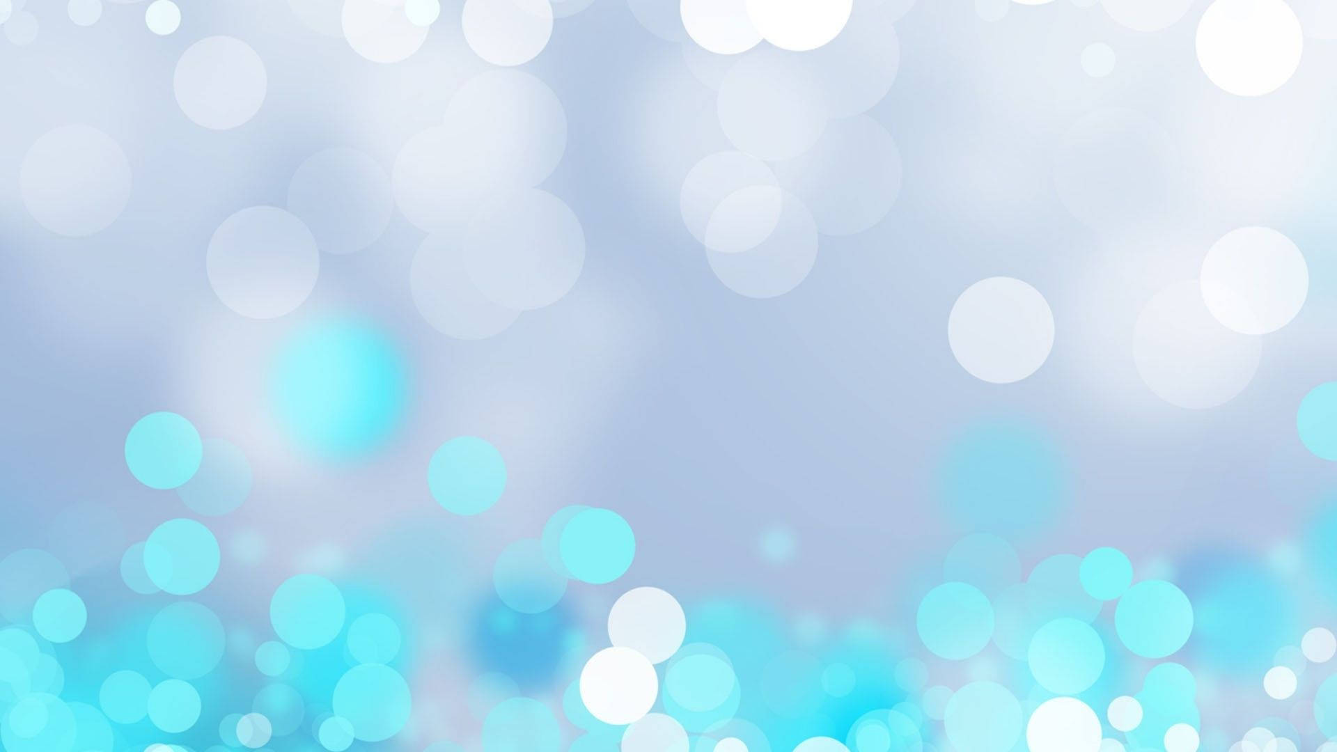 Baby Blue Blurred Circles Background