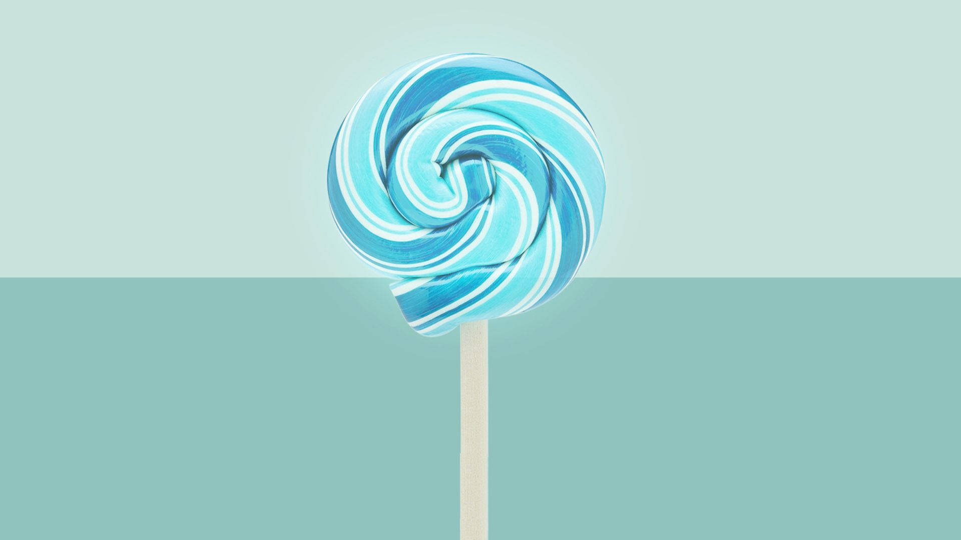 Baby Blue Candy Lollipop Background