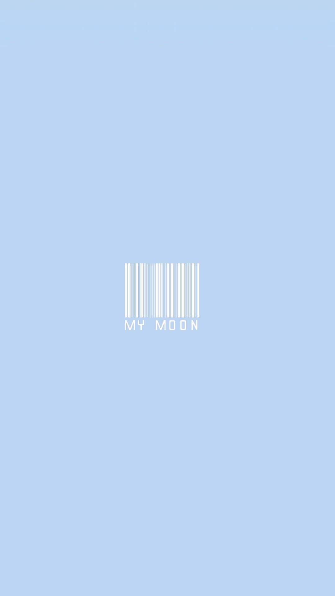 Baby Blue Light Blue Aesthetic Barcode My Moon Background