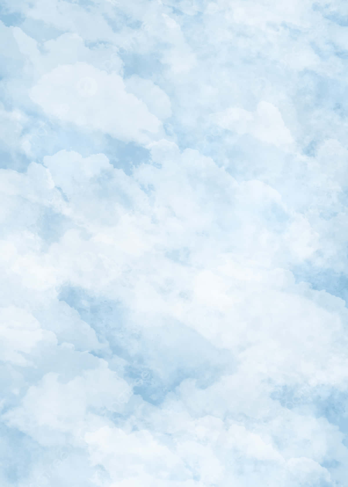 Baby Blue Light Blue Aesthetic Cloud Marble Pattern