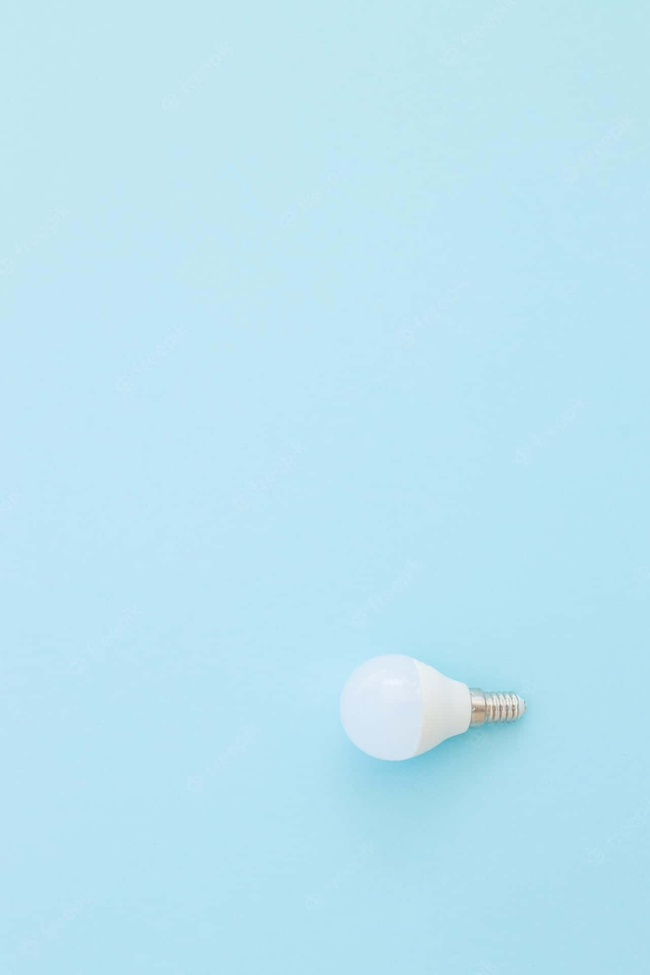 Baby Blue Light Blue Aesthetic Light Bulb Photography Background