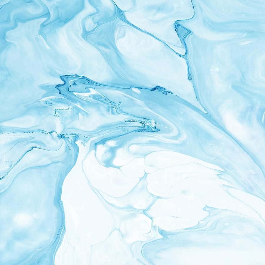 Baby Blue Light Blue Aesthetic Wavy Marble Paint